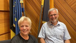 Gemeinderatsmitglieder Barbara Günther und Jürgen Fritz