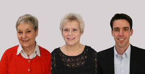 v.l.n.r.: Brigitte Fink (Vorsitzende), Barbara Günther und Dr. Frank Moll